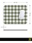 Haki Ekose Pötikare Desenli Ergonomik Mouse Pad - 23 x 19 cm - Kaymaz Taban Ev ve Ofis Kullanımı Fare Altlığı Mousepad 6
