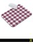 Bordo Ekose Pötikare Desenli Ergonomik Mouse Pad - 23 x 19 cm - Kaymaz Taban Ev ve Ofis Kullanımı Fare Altlığı Mousepad 5