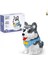 796PCS Küçük Parçacık Yapı Blokları Sevimli Evcil Hayvan Sevimli Süsleme Modeli Husky Mavi Kedi Shiba Inu Yapı Blokları Oyuncak (Yurt Dışından) 1