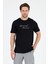 Erkek %100 Pamuk Bisiklet Yaka Kısa Kollu Baskılı T-Shirt Rahat ve Şık Günlük Erkek Tişört 0011 1