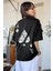 Kadın Maça As Baskılı Siyah Oversize T-Shirt 1