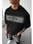 Erkek Siyah City Of Angels Oversize Fit Bol Geniş Kalıp Salaş Kesim T-Shirt 1