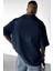Erkek Lacivert Earth Oversize Fit Bol Geniş Kalıp Salaş Kesim T-Shirt 3