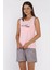Kadın Bisiklet Yaka Baskılı Şortlu Pijama Takımı P-00017810 2
