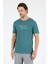 Erkek %100 Pamuk Bisiklet Yaka Kısa Kollu Baskılı T-Shirt Rahat ve Şık Günlük Erkek Tişört 0011 1