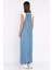 Kadın Ayarlanabilir Askılı Jean Kot Jile Elbise P-00017802 3
