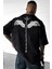 Erkek Siyah I Can Fly Oversize Fit Bol Geniş Kalıp Salaş Kesim T-Shirt 2