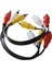 Yeni 3 Rca Erkek Jack - 6 Rca Dişi Fiş Splitter Ses Video Av Adaptör Kablosu (Yurt Dışından) 3