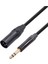 6,35 mm - Xlr Jak Ses Kablosu 6,35 mm (1/4 In) Erkek - 3 Pin Xlr Erkek Dengeli Arayüz Kablosu Mikrofon Için, 1,8 Metre (Yurt Dışından) 1