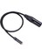 Xlr 3 Pin Erkek Fiş 3,5 mm Trs 1/8 Inç Dişi Stereo Ses Adaptörü Mikrofon Uzatma Kablosu Tel, 1 Ayak/ 0,3 M (Yurt Dışından) 1