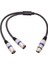 3 Pin Xlr Dişi - Çift Xlr Erkek Y Ayırıcı Kablo, Xlr Ayırıcı Kablo, Mikrofon Ayırıcı Kablo Ses Adaptörü, 50CM, B (Yurt Dışından) 4