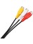 3.5mm Erkek Tak - 3 Rca Dişi Ses Video Av Kablosu 22CM (Yurt Dışından) 5