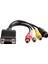 Pc Video Için Tv S-Video Rca Çıkış Kablosuna VGA Adaptörü (Yurt Dışından) 1