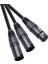 Xlr Ayırıcı Kablo, 3 Pin Xlr Dişi - Çift Xlr Erkek Yama Y Kablosu Dengeli Mikrofon Ayırıcı Kablosu Ses ADAPTÖRÜ-50CM (Yurt Dışından) 1