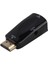 1080P HDMI Erkek VGA Dişi Adaptör Video Dönüştürücü 3.5mm Ses Çıkış Kablosu Sıcak Siyah (Yurt Dışından) 1
