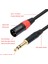 Jack 6.35MM 1/4 Trs Stereo Çift Xlr Erkek Ses Kablosu Uzatma Kablosu Y Ayırıcı Ses Kablosu 100CM (Yurt Dışından) 2
