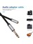 Ses Adaptörü 6.35MM 1/4 Erkek - 3.5mm 1/8 Dişi Stereo Jak Amfiler, Gitar, Klavye Piyano, Ev Sineması Için 150CM (Yurt Dışından) 2