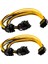 Pin - 2 x Pcıe 8 (6+2) Pin Grafik Kartı Pcı-E Express VGA Ayırıcı Güç Uzatma Kablosu (2 Paket) (Yurt Dışından) 1