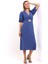 Kadın Kısa Kollu Göbek Dekolteli Midi Elbise 7002-450-0005 3