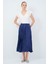 Beli Lastikli Piliseli Midi Etek Indigo 12745148000 3