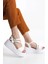 Kadın Hafif Rahat 6 cm Platform Topuklu Eva Taban Sandalet 4010-123-0001 2