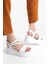 Kadın Hafif Rahat 6 cm Platform Topuklu Eva Taban Sandalet 4010-123-0001 3