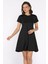 Bisiklet Yaka Kadın Mini Elbise P-00017753 1