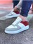 HS011 Beyaz Kırmızı Erkek Casual Ayakkabı 1