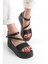 Kadın Hafif Rahat 6 cm Platform Topuklu Eva Taban Sandalet 4010-123-0001 2