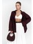 Phoebe Oversize Bordo Gömlek 3