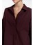 Phoebe Oversize Bordo Gömlek 7