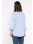 Çizgili Cepli Kadın Salaş Gömlek P-00017691 3
