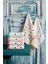 50X90 cm 6'lı Kalpon Nakışlı Ponponlu El & Yüz Çeyizlik Hediyelik Havlu Seti 2