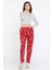 Kadın Desenli Polar Pijama Altı P-00014679 1