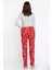 Kadın Desenli Polar Pijama Altı P-00014679 3