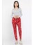 Kadın Desenli Polar Pijama Altı P-00014679 2