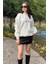 Kadın Bisiklet Yaka Kalp Nakışlı Şardonlu Sweatshirt P-00014718 2