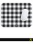 Siyah Ekose Pötikare Desenli Ergonomik Mouse Pad - 23 x 19 cm - Kaymaz Taban Ev ve Ofis Kullanımı Fare Altlığı Mousepad 4