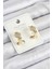 Xuping Zirkon Taşlı Kalp Model Gold Renk Kadın Küpe 1