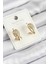 Xuping Zirkon Taşlı Damla Model Gold Renk Kadın Küpe 1