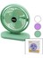 USB Masa Üstü FAN=16CM Vantilatör 180 Derece 3 Kademe Hız 3pervane Renkli PLS.STAND=9X20X22.7CM (4172) 1
