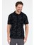 Erkek Polo Yaka Desenli T-Shirt – %95 Pamuk %5 Elastan – Şık, Esnek ve Rahat Kısa Kollu Tişört 0033 1