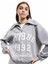 Baskılı Uzun Kollu Şardonlu Yarım Fermuarlı Sweatshirt 1