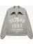 Baskılı Uzun Kollu Şardonlu Yarım Fermuarlı Sweatshirt 3