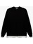 Uzun Kollu Şardonlu Kumaş Detaylı Bisiklet Yaka Sweatshirt 3