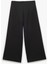 Yüksek Bel Culotte Fit Kısa Geniş Paça Kumaş Pantolon 1