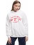 Baskılı Üç Iplik Şardonlu Kapüşonlu Oversize Sweatshirt 2