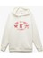 Baskılı Üç Iplik Şardonlu Kapüşonlu Oversize Sweatshirt 3