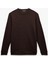 Pamuklu Uzun Kollu Dokulu Basic Bisiklet Yaka Sweatshirt 3