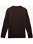 Pamuklu Uzun Kollu Dokulu Basic Bisiklet Yaka Sweatshirt 4